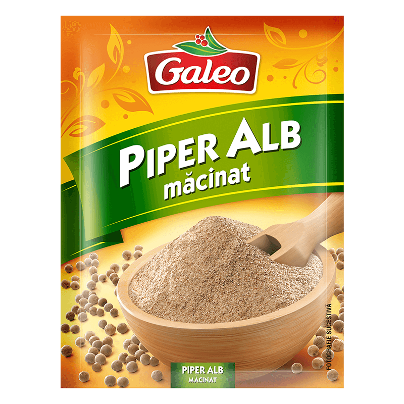 Piper alb măcinat