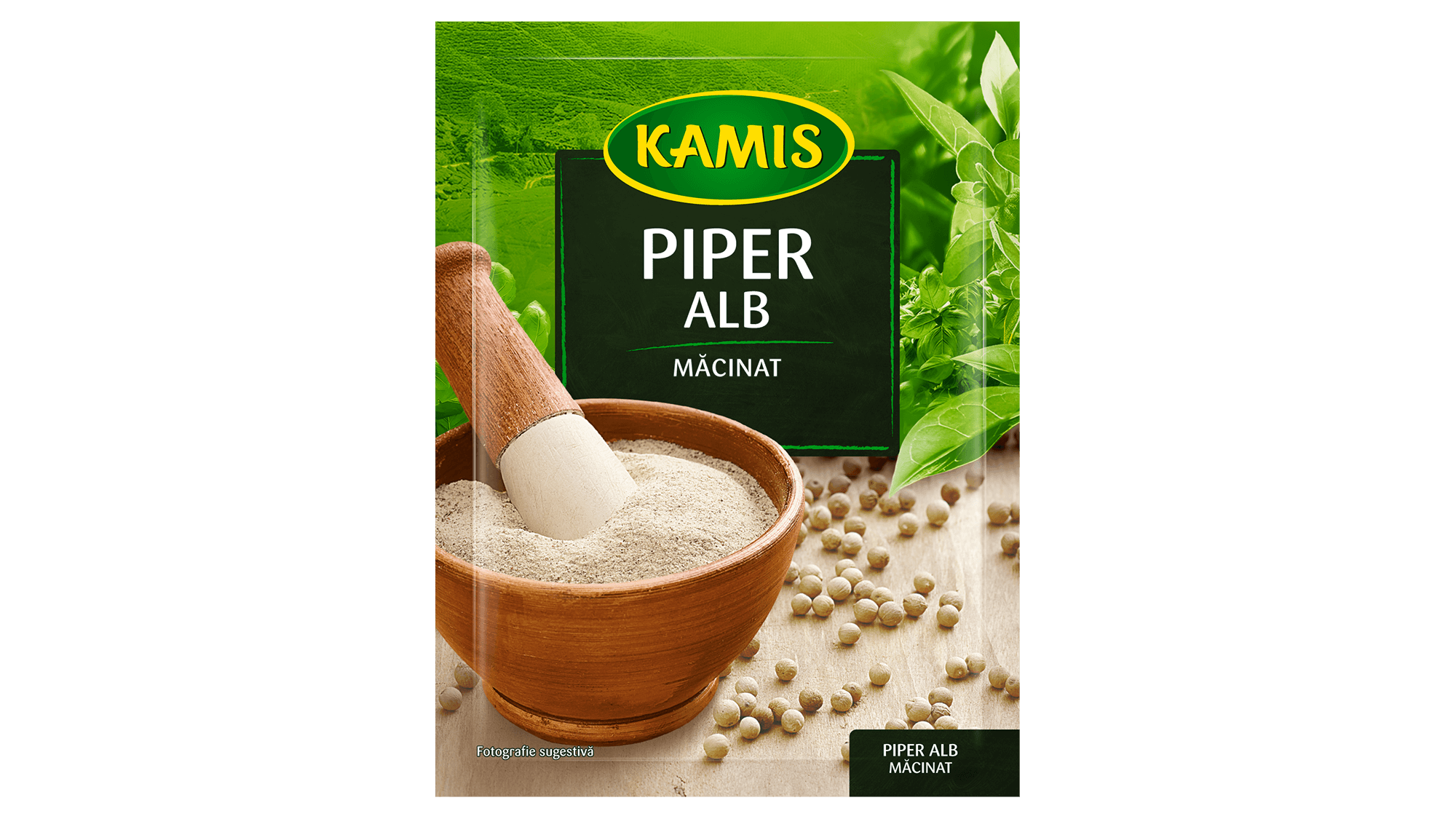 Piper alb măcinat