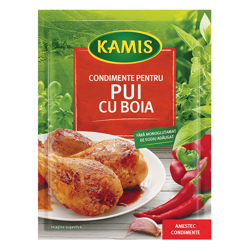 Condimente pentru pui cu boia