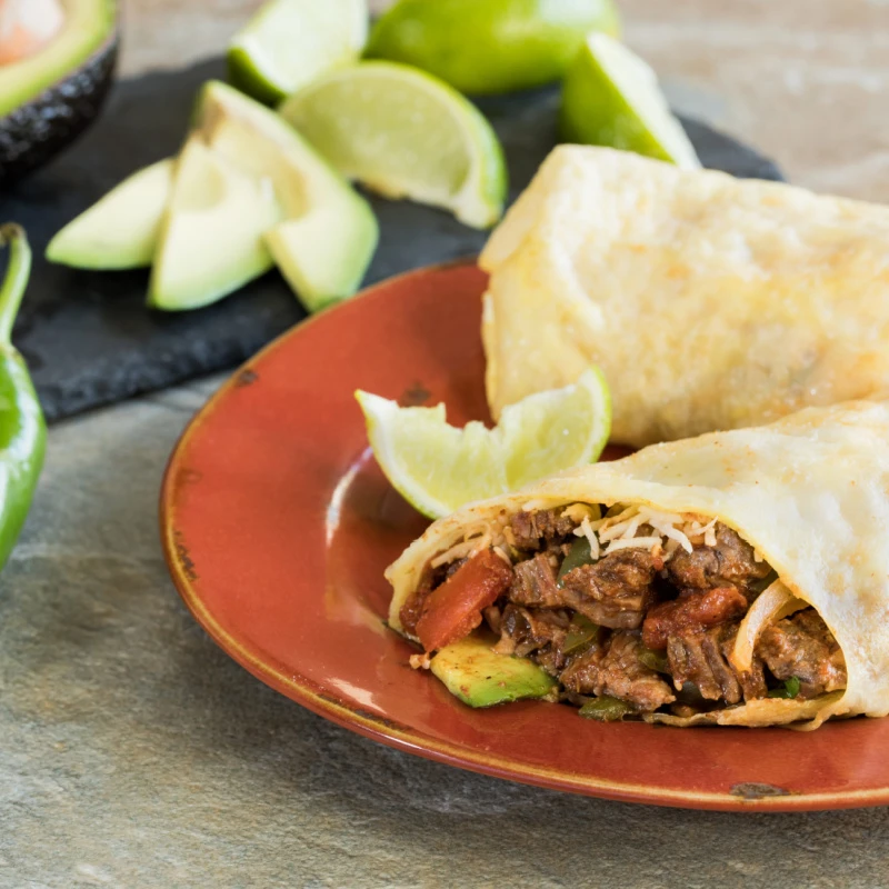 Clătite asiatice cu ouă și umplutură fajita de ardei iuți Hatch