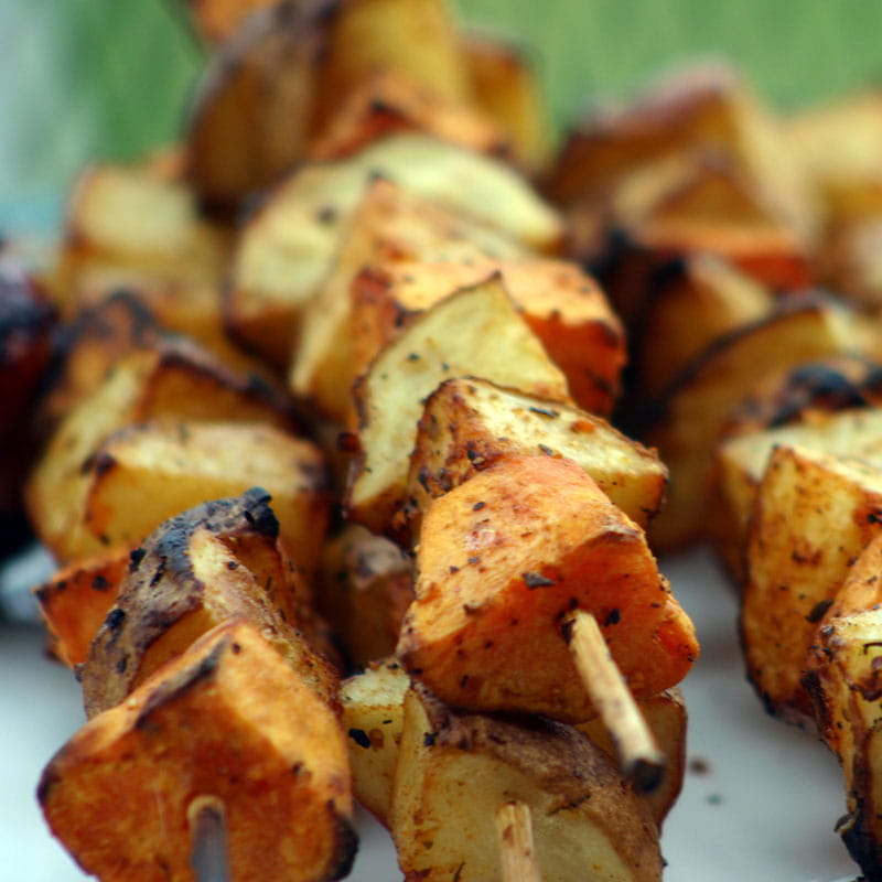 Kebab cu cartofi la grătar