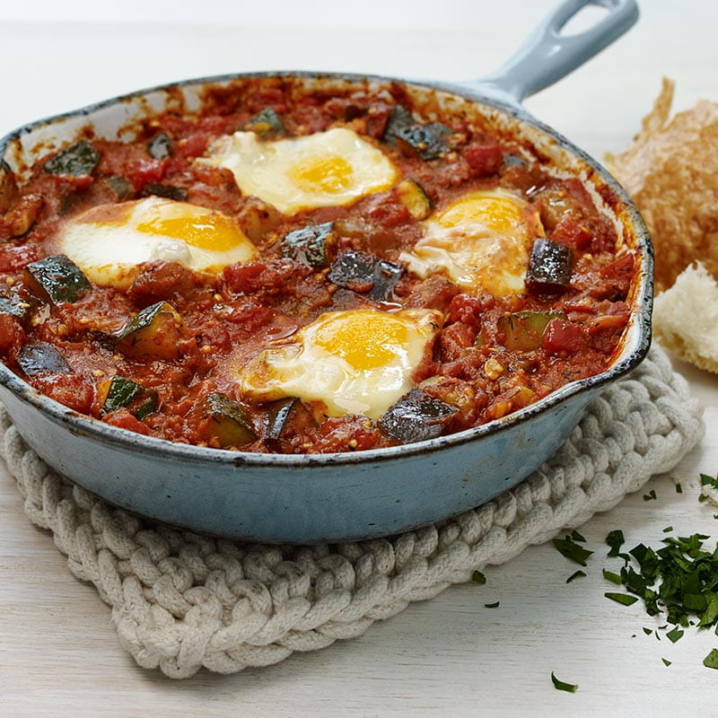Shakshuka mediteraneeana de legume