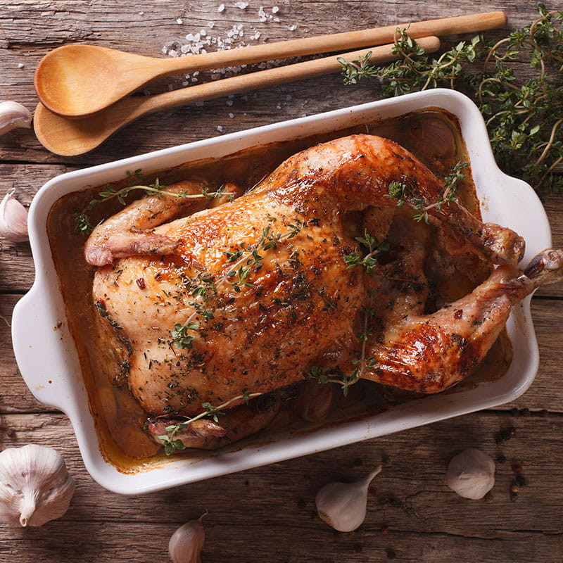 Pui cu ierburi provensale și legume